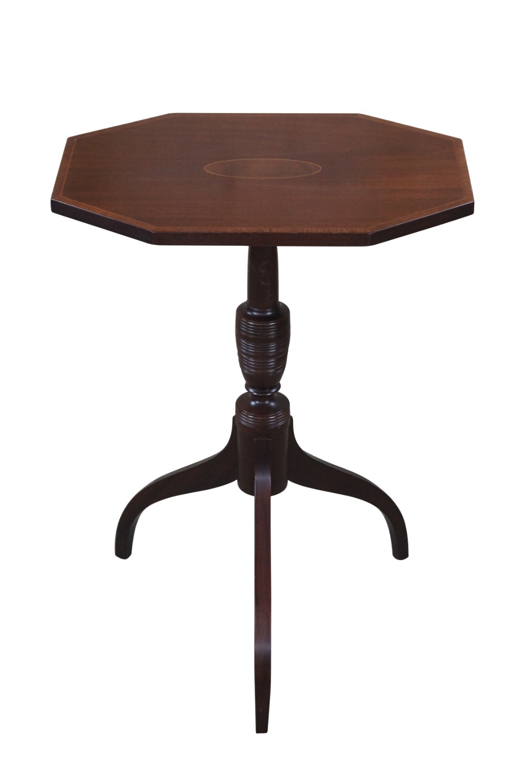Vintage Biggs Old Sturbridge Village Federal Mahogany Spider Leg Candle Stand