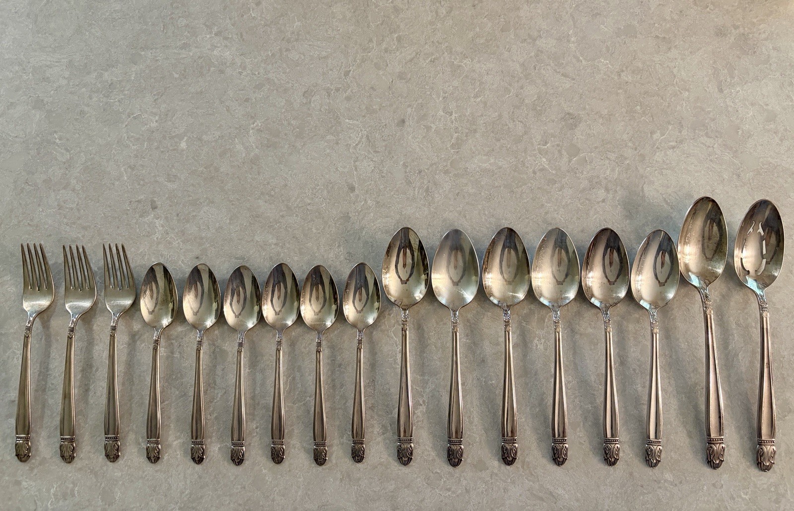 Holmes & Edwards DANISH PRINCESS Lot Of 17 Spoons Forks