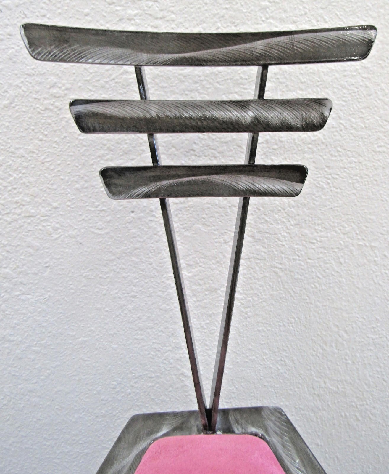 1990s Postmodern Contemporary Welded Steel Artist Signed Accent Chair