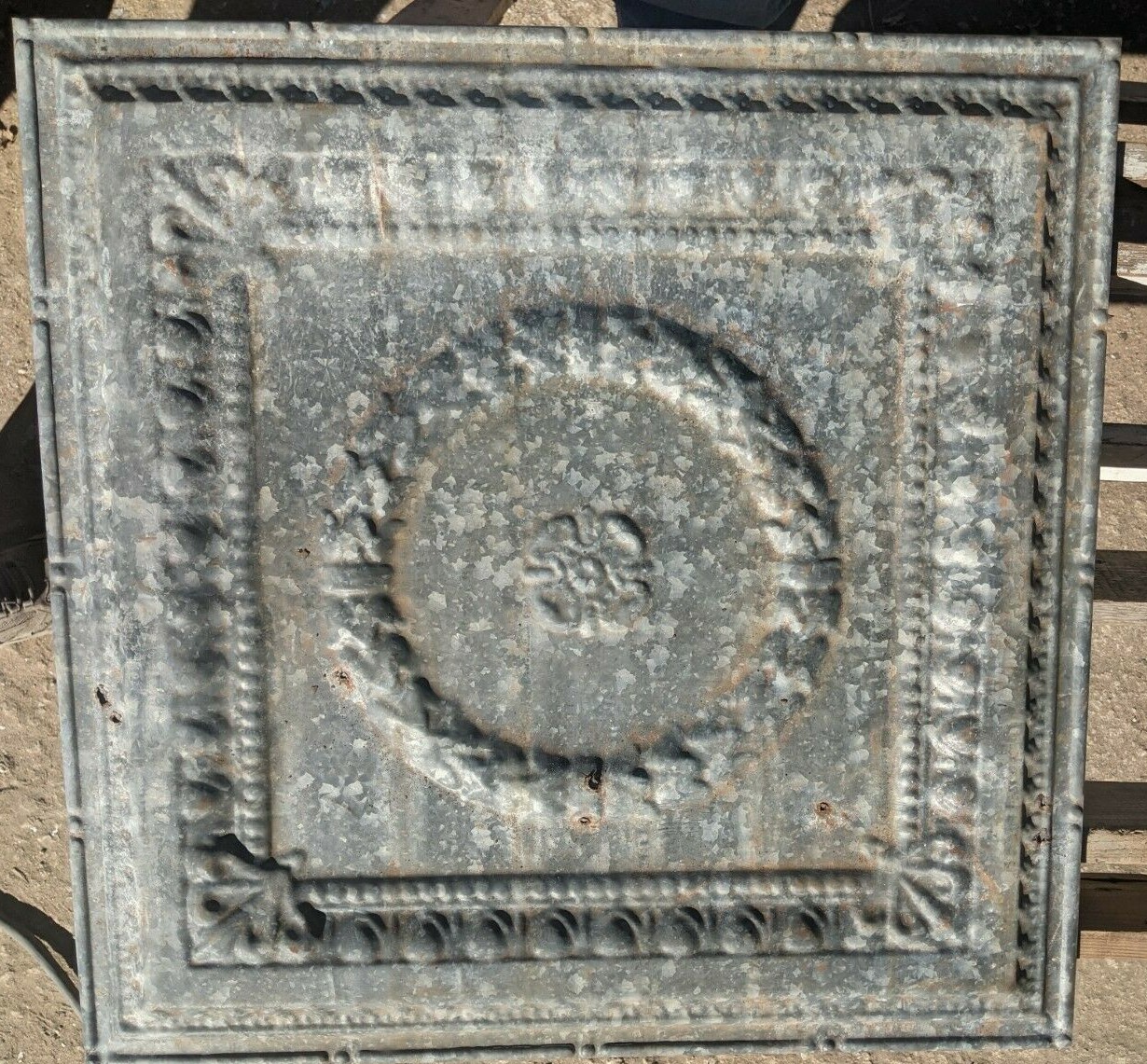 Antique Pressed Tin Ceiling (1 piece)*Free Shipping* As Seen On Fixer Upper
