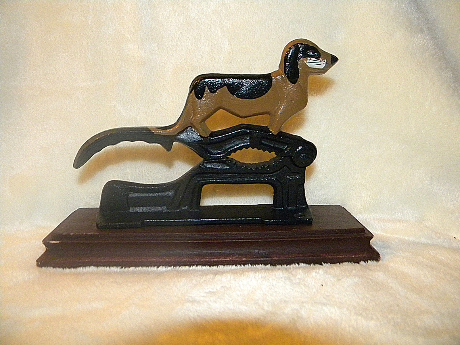 Vintage Cast Iron Dachshund Dog Nutcracker