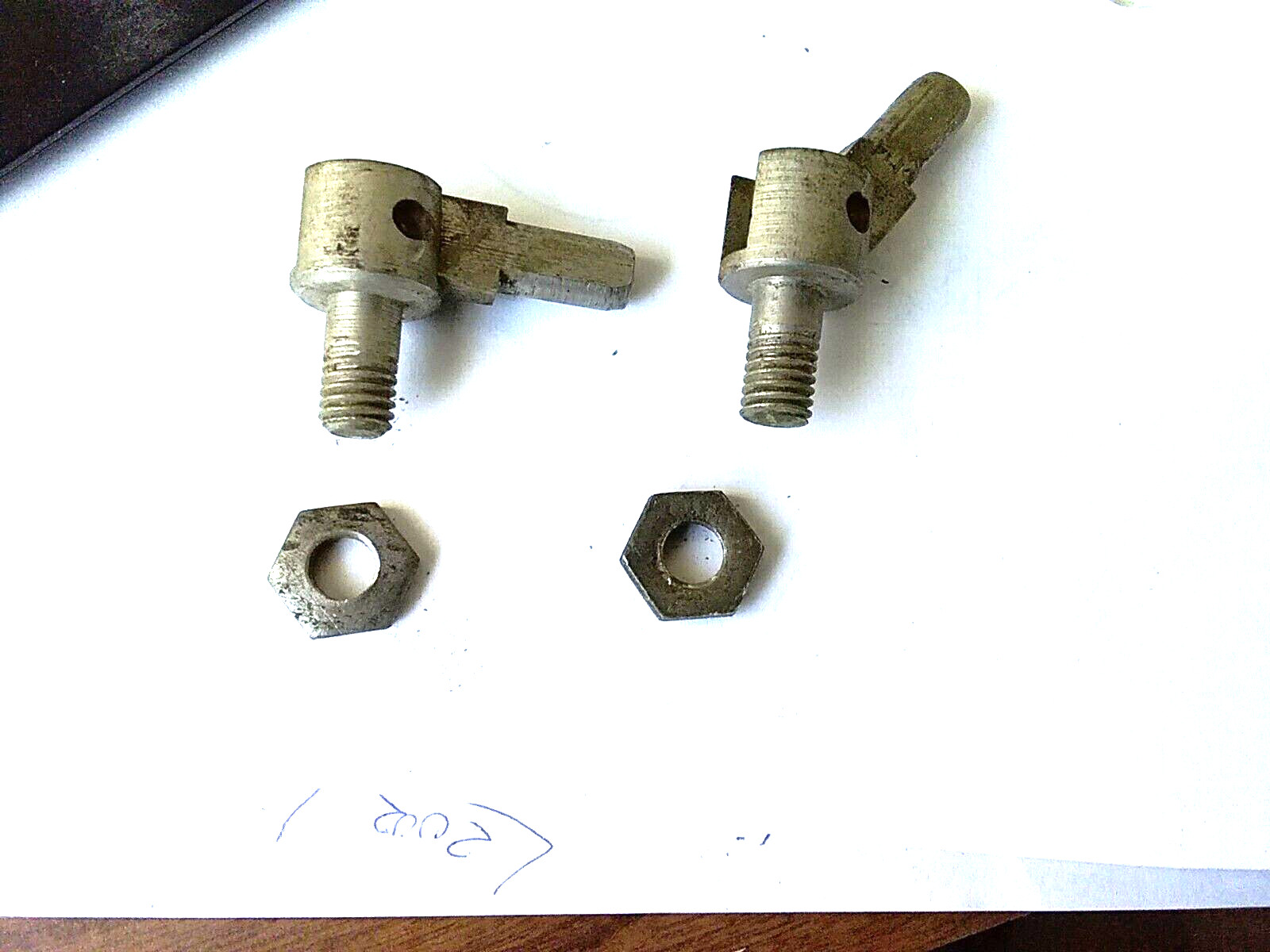 Antique 1800’s Treadle Sewing Machine Parts Head Hinge Set Bolt On