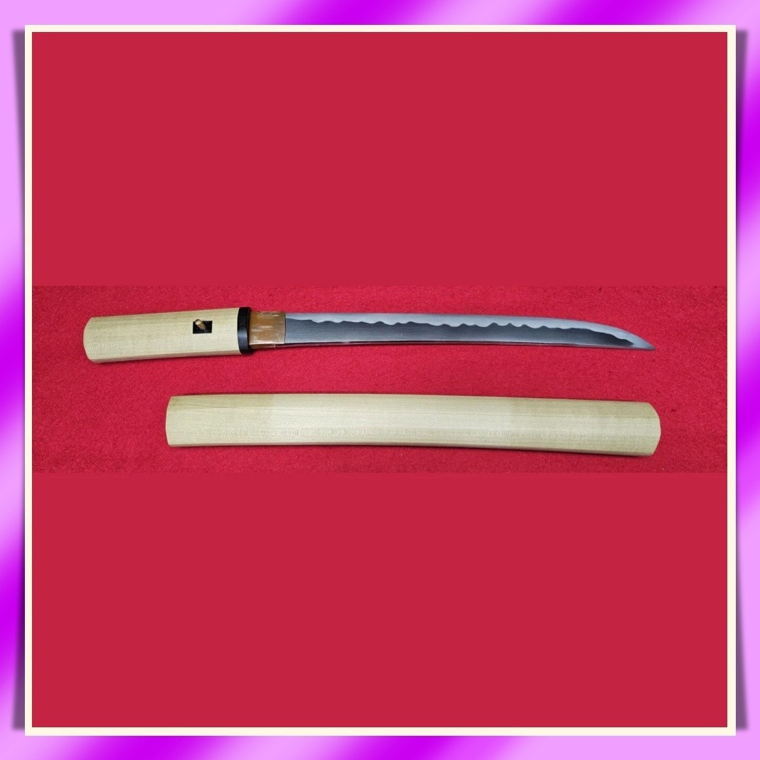 WAKIZASHI 脇差 “ Kiyondo ” 清人 Japanese Sword 32.1 cm Antique Katana 刀 Shirasaya