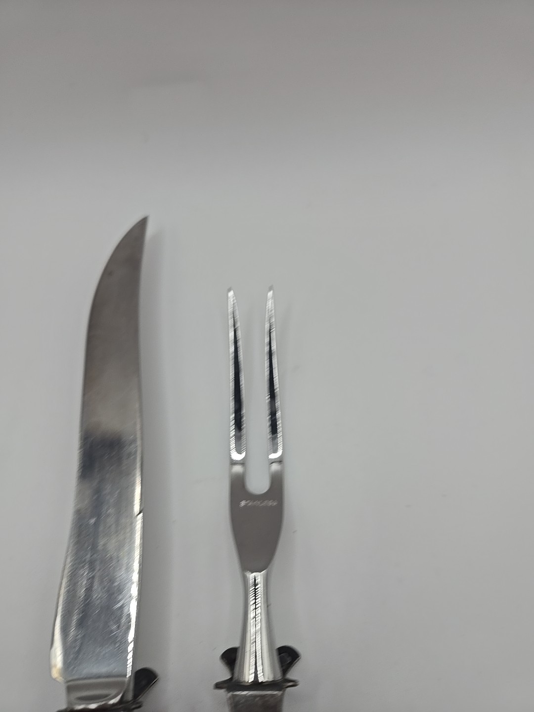 Lunt Contrast Sterling Silver Carving Set – No Monogram