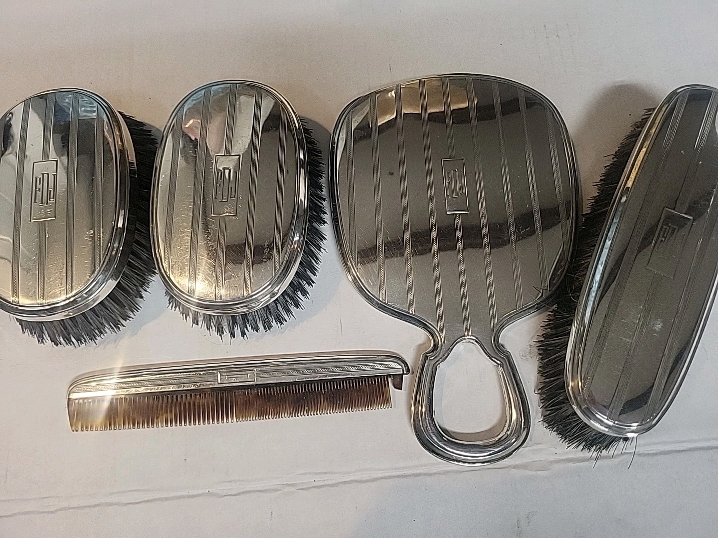 Antique Gorham Sterling Silver Vanity Set RARE 6 PIECE NEVER SEEN 1 LIKE THIS