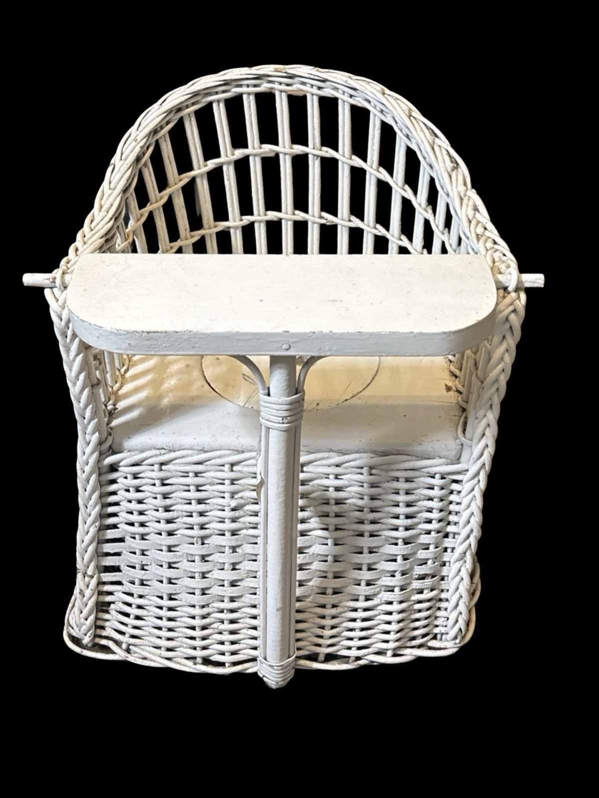 Victorian Child’s Wicker Potty Training Chair — Nursery Decor • Plant Holder