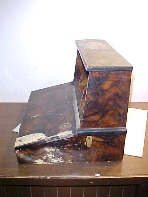 Antique Miniature Writing Desk Possible Military Field Use For Restoration
