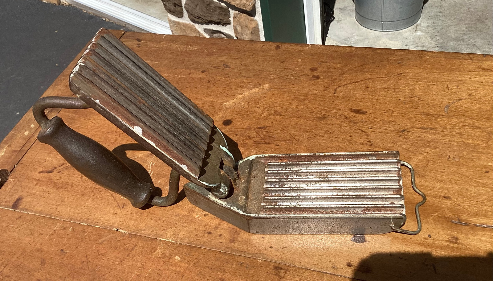 Antique ~ Combination Fluting / Sad Iron ~ Pat. Feb 28 1874