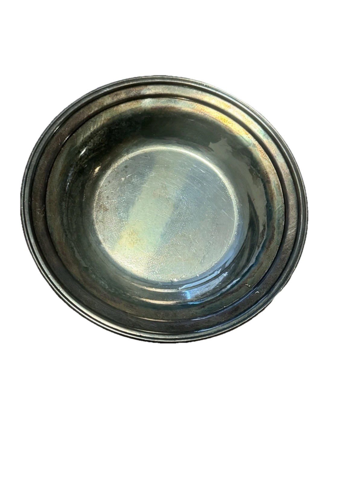 Vintage Italian Silver plate Bowl 5.5” — Marked ITALY with Crown Hallmark