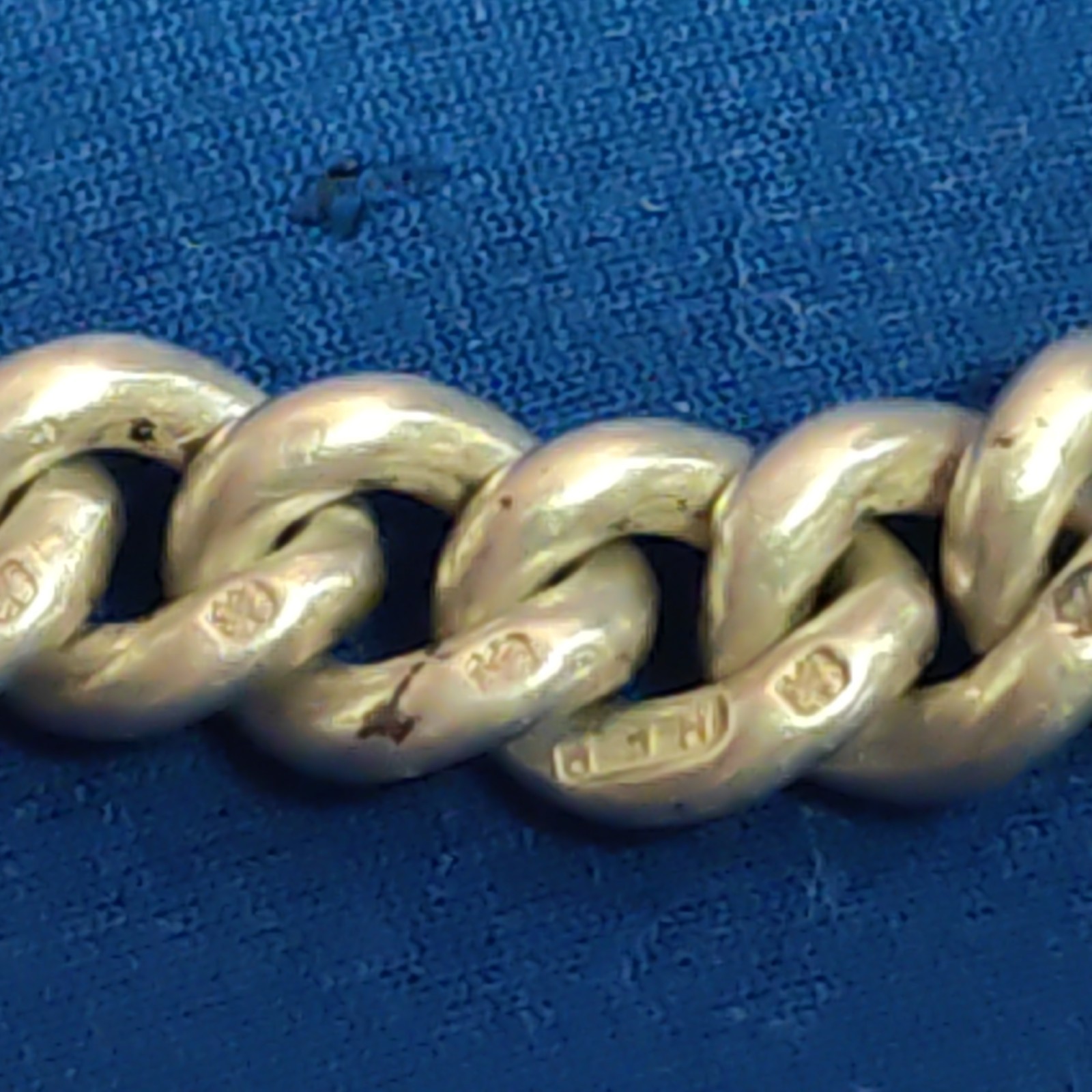 Victorian 925 Sterling Silver Albert Watch Chain 56.5g Birmingham 1900 WHH