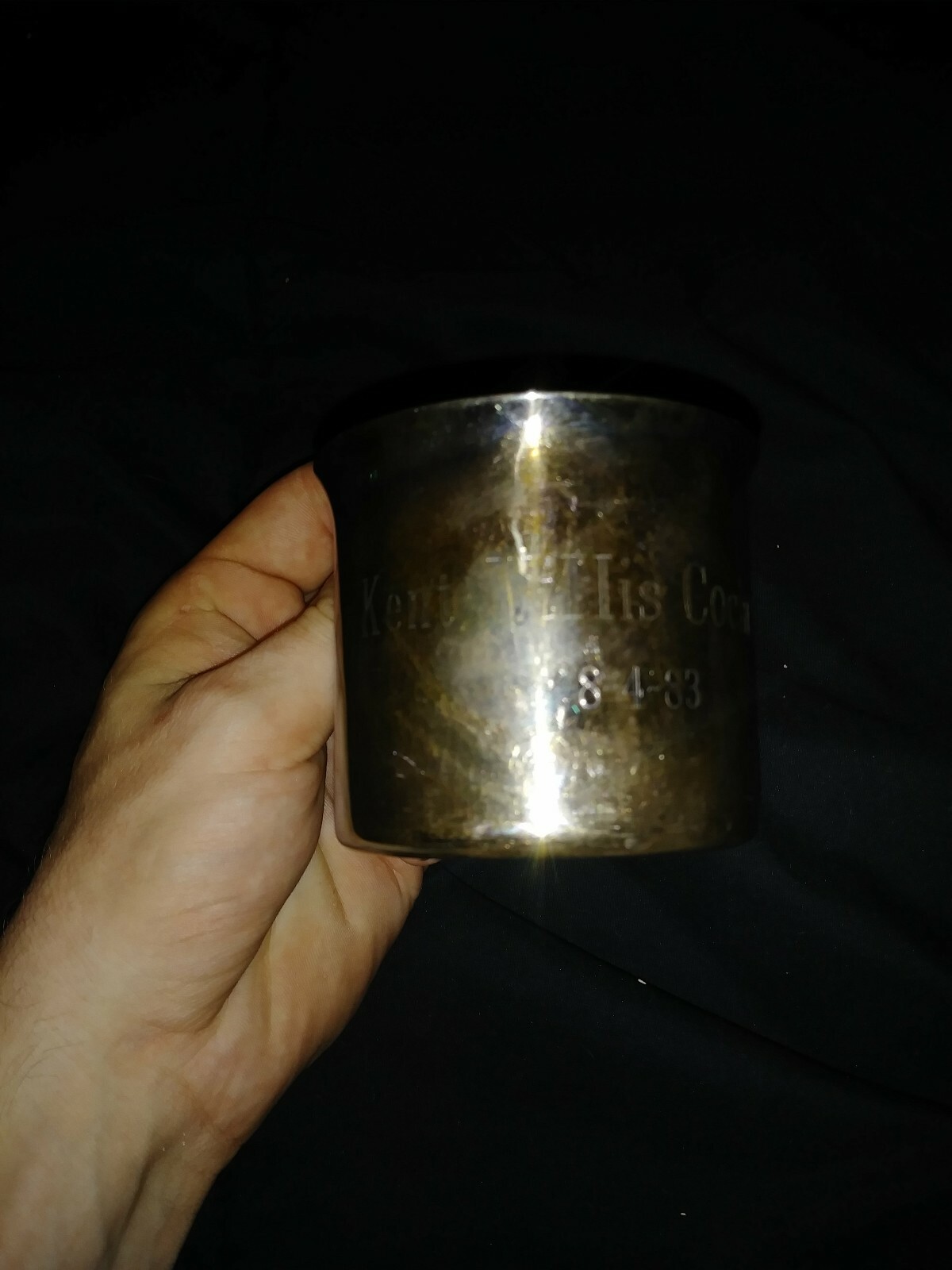 Reed and Barton Finest Sterling Plate 865 with Kent Willis Cochran8-4-83 engrave