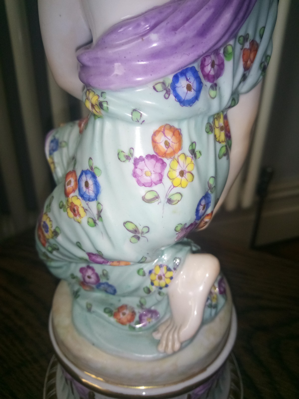 Helena Wolfsohn, 19th century, Dresden, 27cm ceramic figurine mint condition