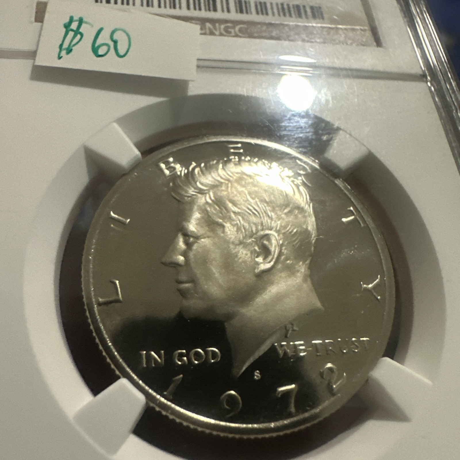 1972-S Kennedy Half Dollar, PF69⭐️ Super Rare Grade & Highly Collectible