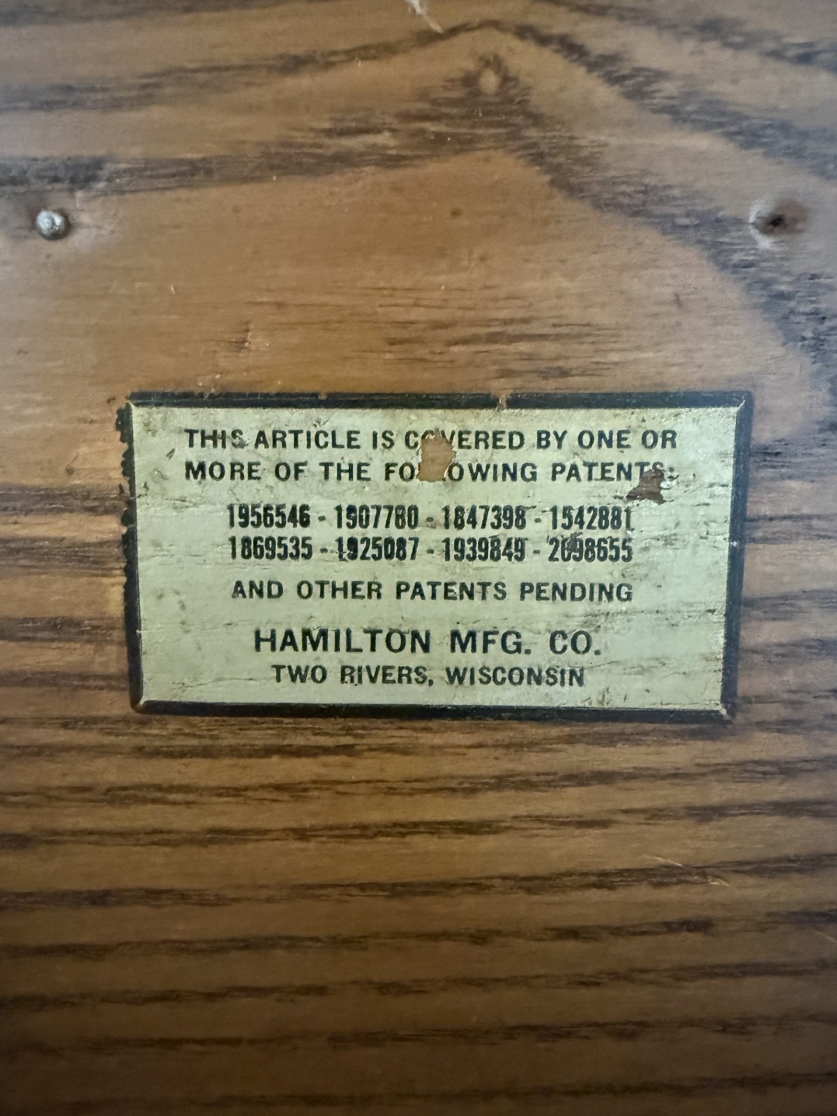Antique Hamilton Mfg. Co. Drafting Table | Two Rivers, Wisconsin | 1930s–1950s |