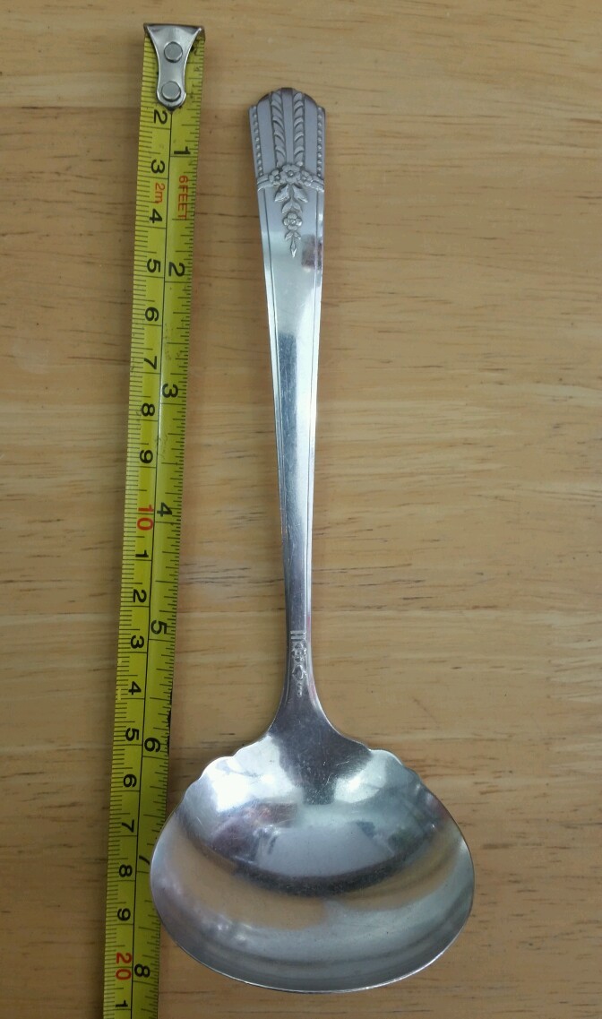 WM.A ROGERS VINTAGE 1949 EVERLASTING PATTERN “7” SILVERPLATED GRAVY LADLE 🤎