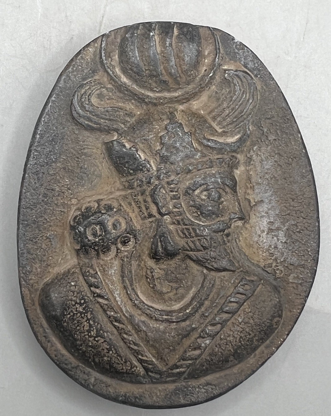 Ancient Authentic Sassanian Prince Stone Relief Collection Piece 15th Century