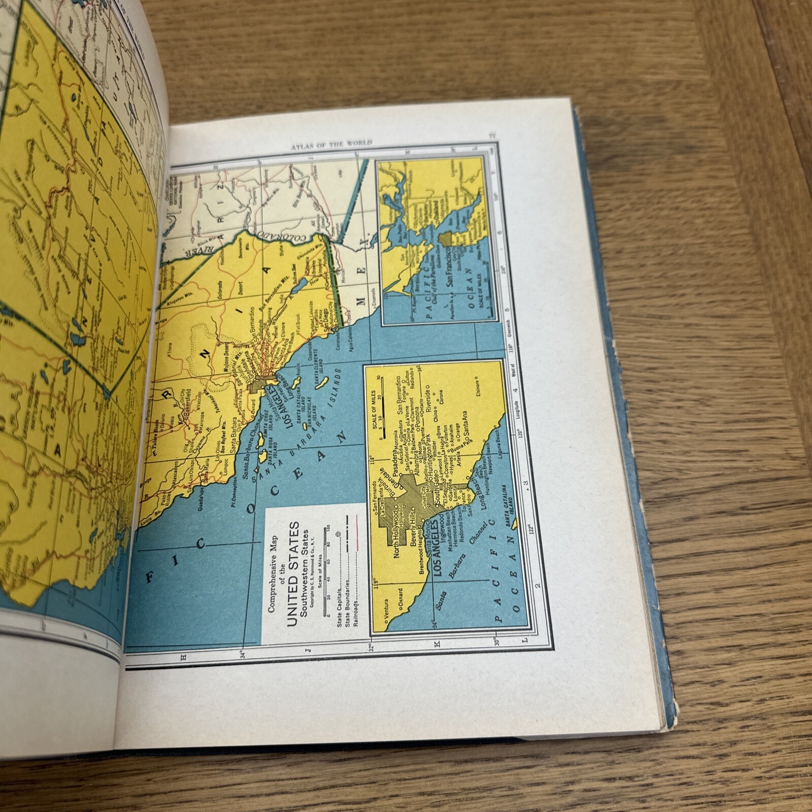 Hammond’s Pictorial Ready Reference Atlas and Gazetteer 1938 Illustrated Maps