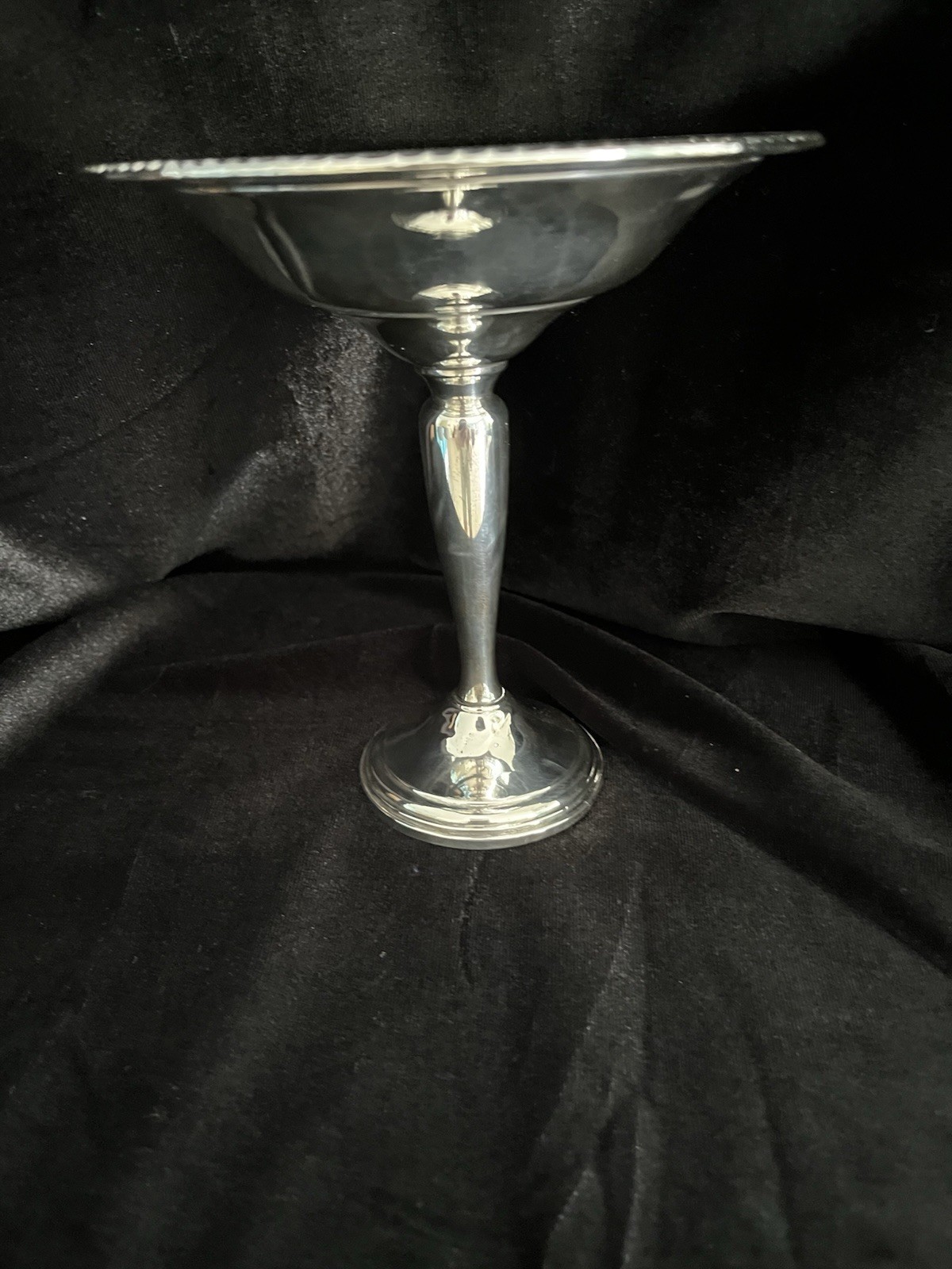 Frank M Whiting & Co Sterling Silver Weighted Compote Pedestal Candy Nut Dish