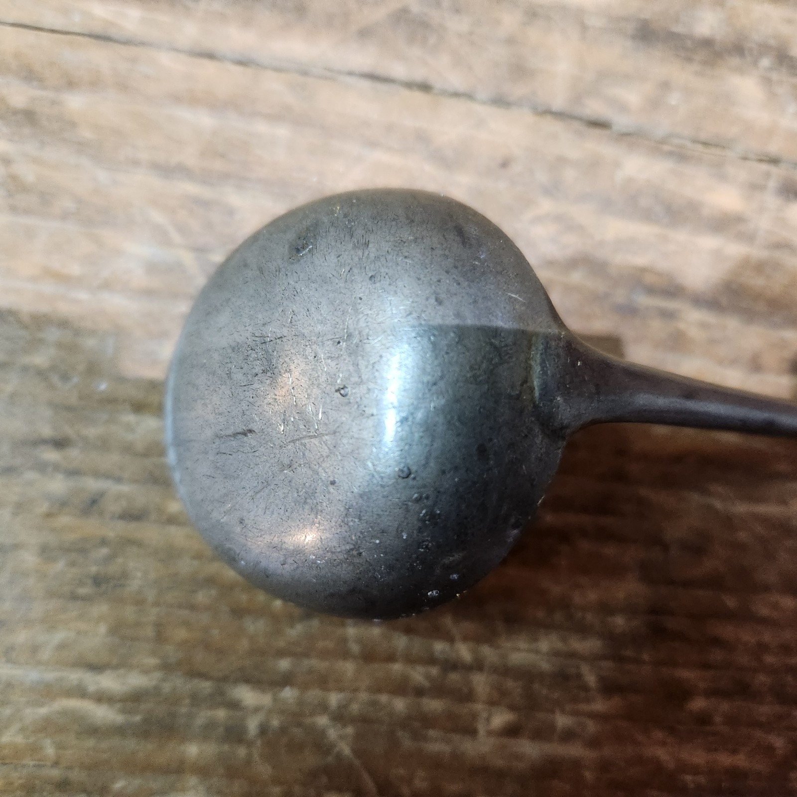 Antique Victorian YATES Pewter Small Sauce or Toddy Ladle – Approx 6.25 inches