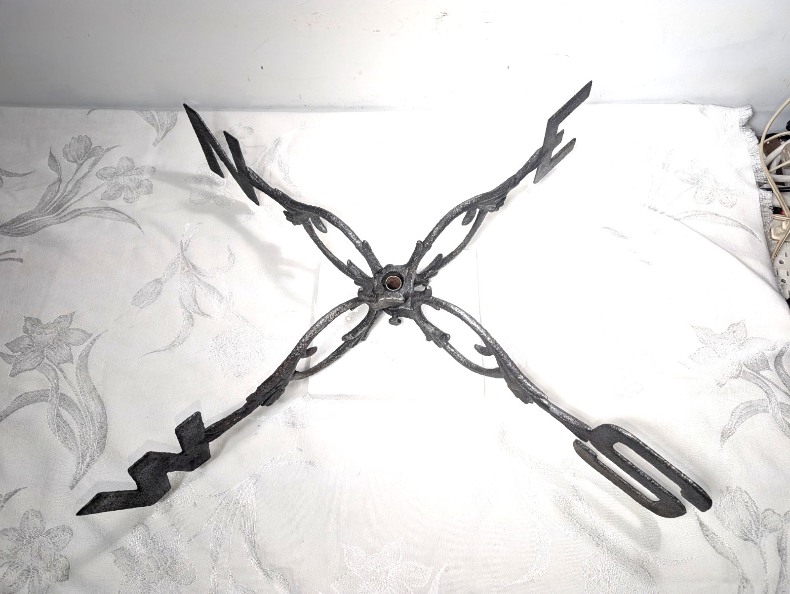 Antique Weathervane Cast Iron Directionals Farmhouse Decor Large Fancy