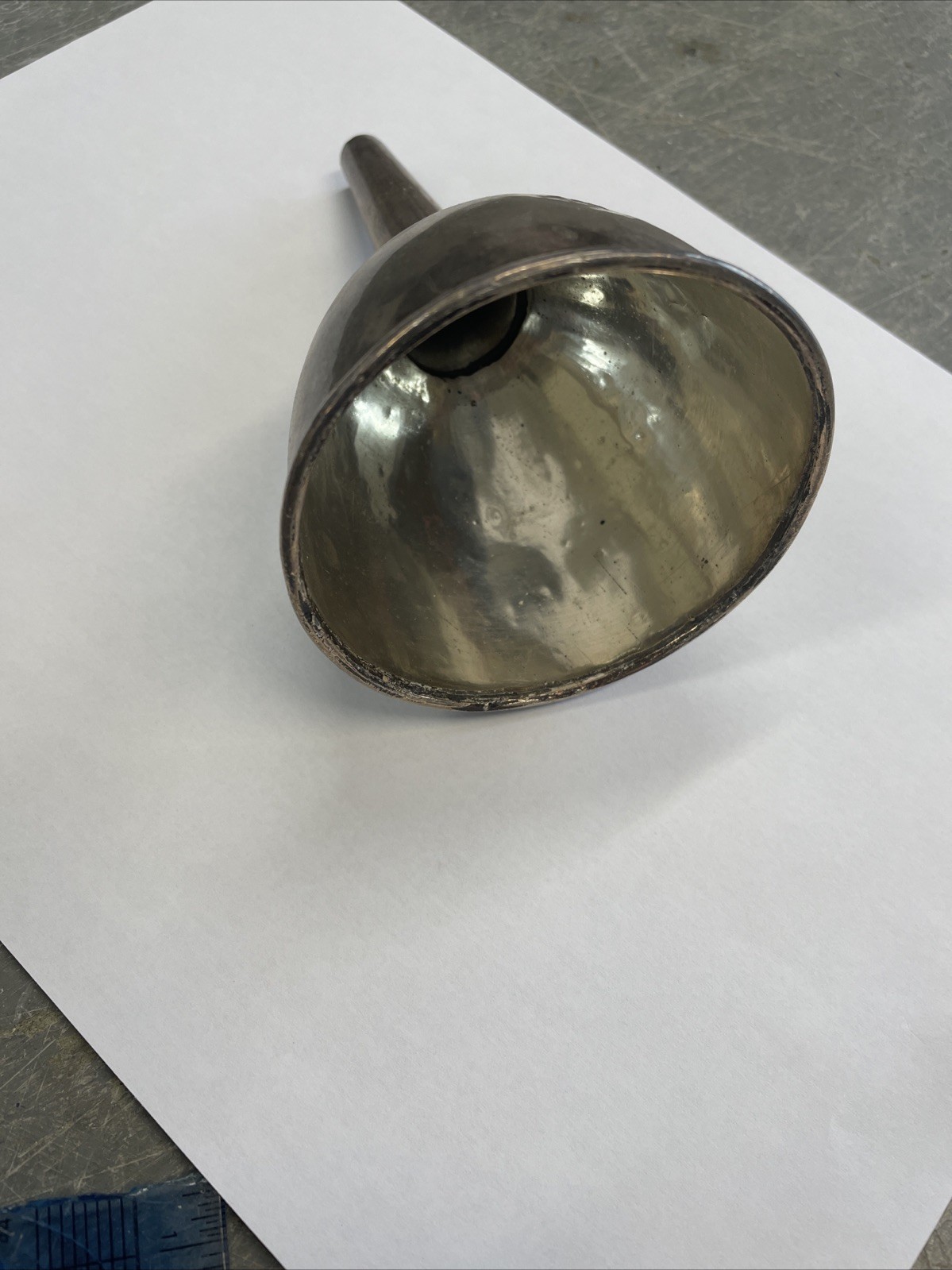 Vintage Silver Or Silver Plated Wine Funnel C1800s Antique Wine Funnel Silver ??