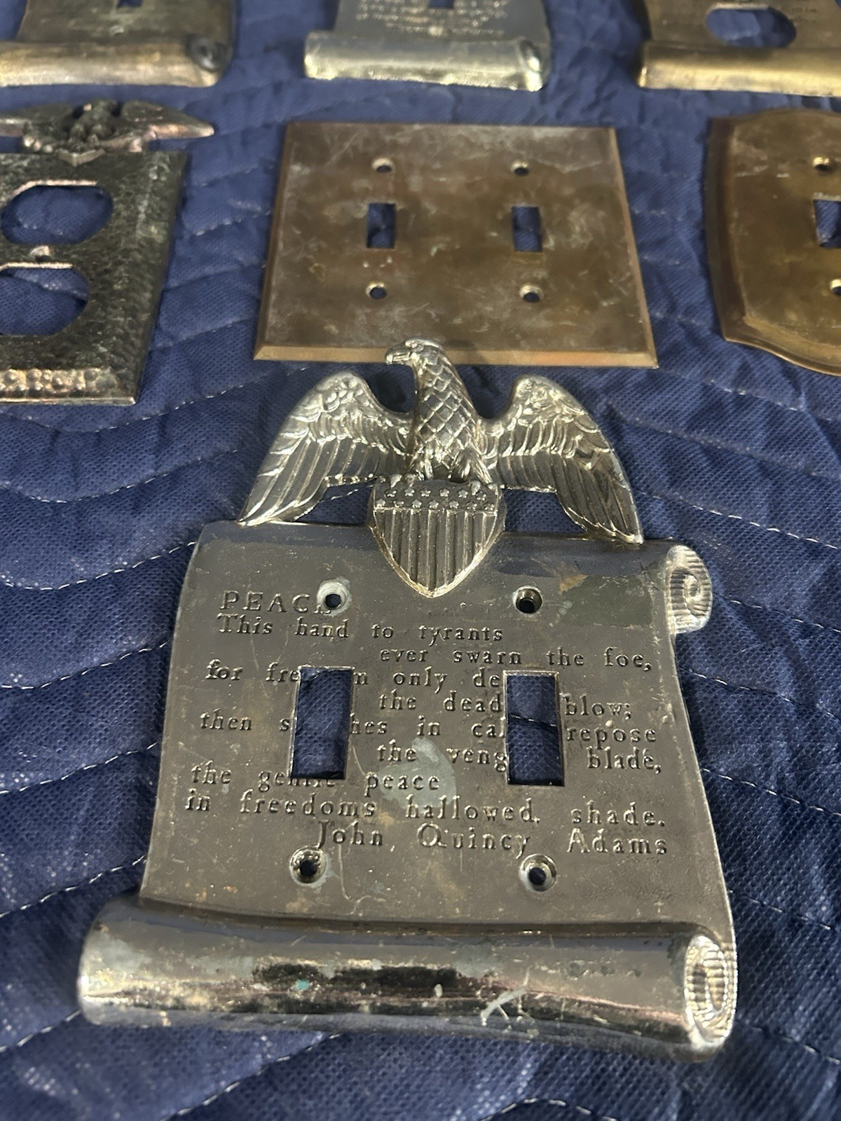 Thomas Jefferson American eagle brass And Hammered Brass Outlet Lot