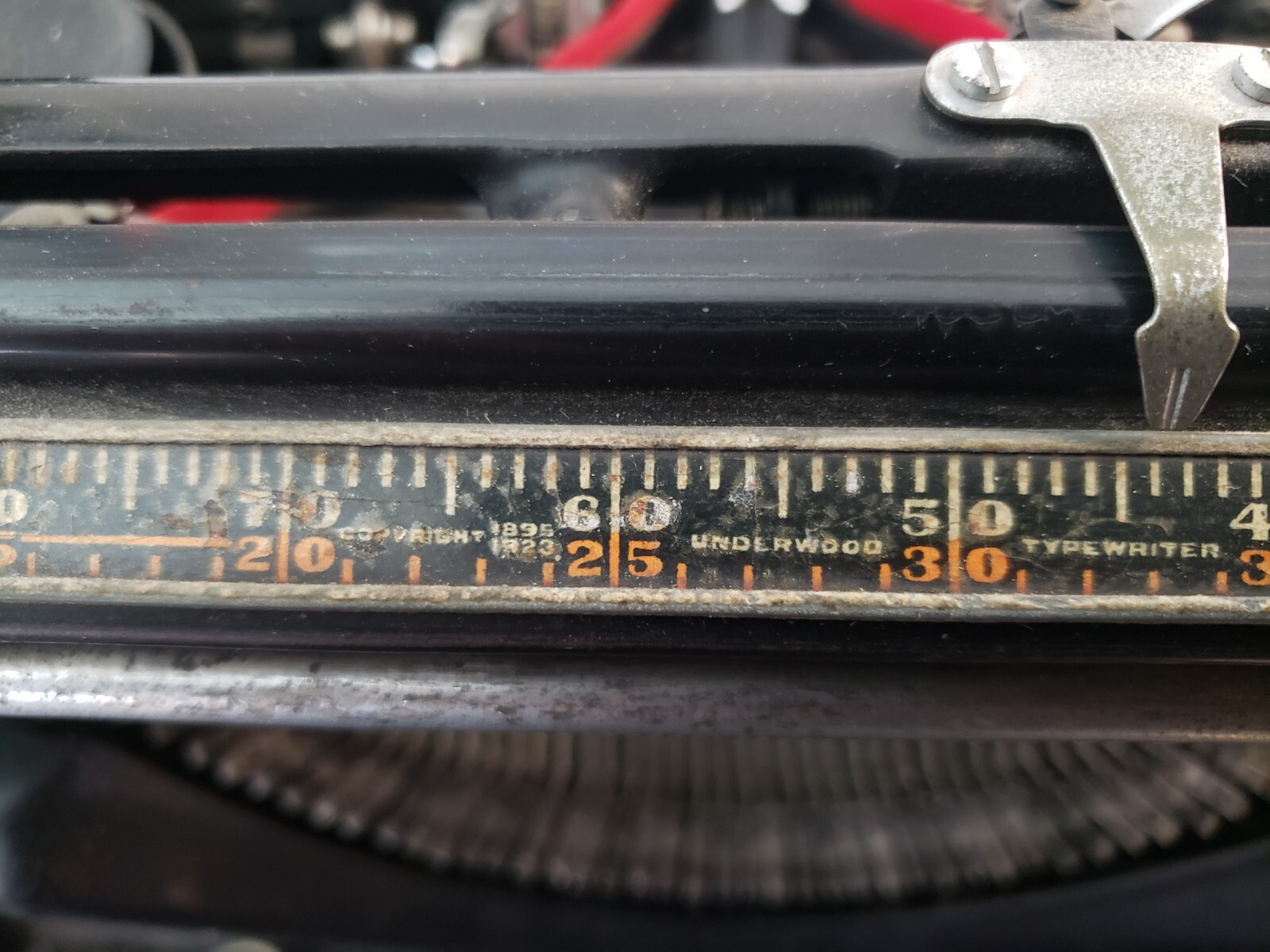 Antique UNDERWOOD Champion Typewriter w/ Upper Tabulator Bar Working Condition