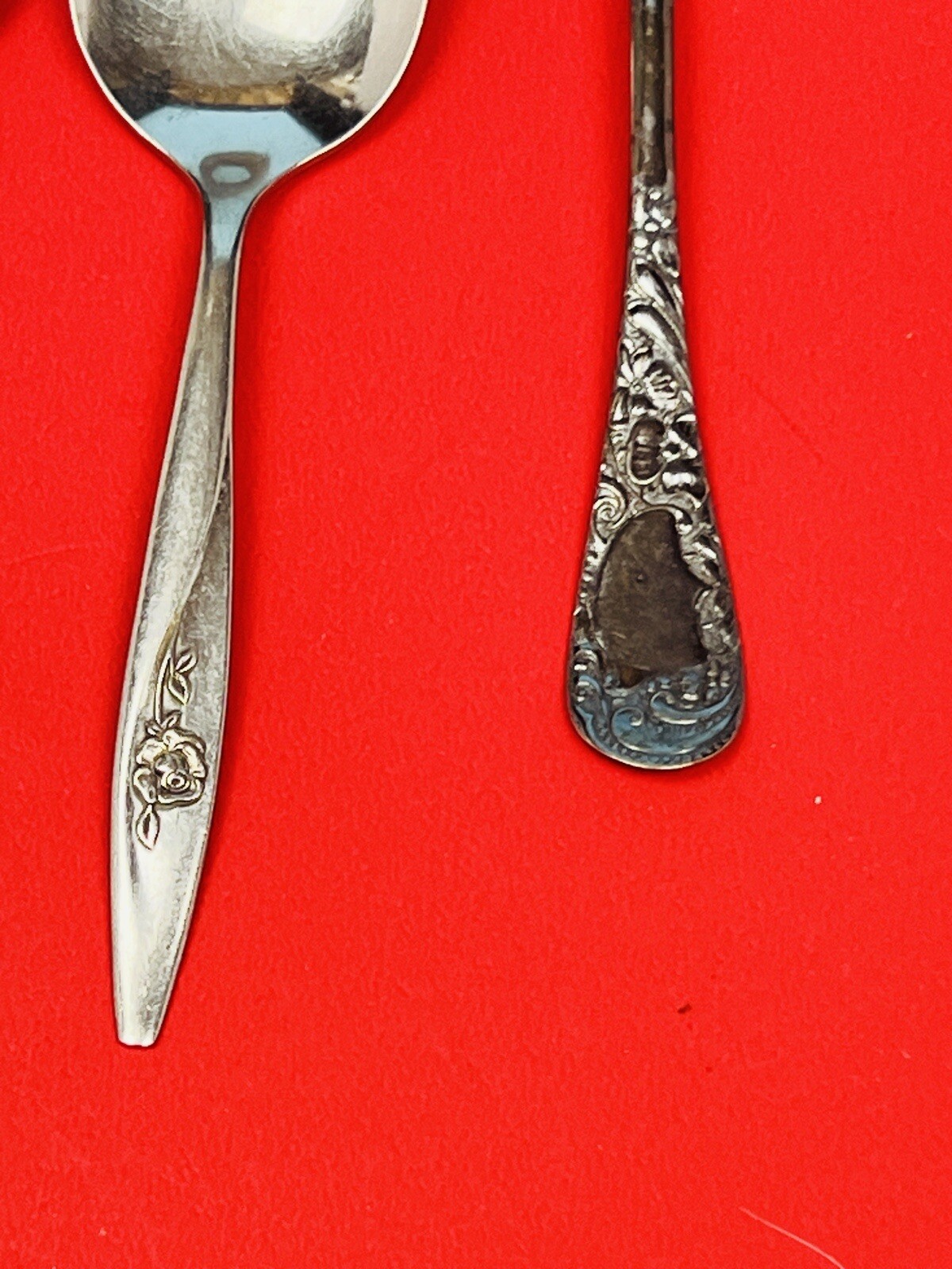 Antique Baby Spoons Vintage Lots Of four Some Royal, BC, Oneida, Fairfield
