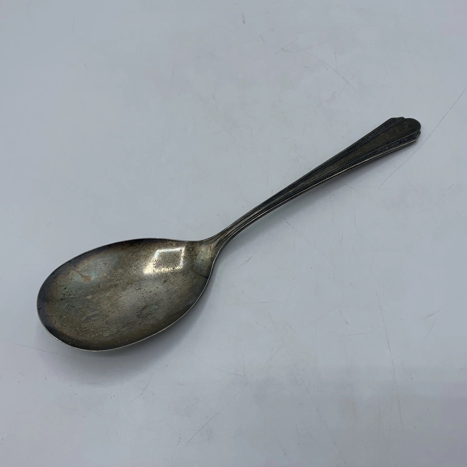Wm A Rogers A1 Plus Silverplate Oneida 8” Serving Spoon Vintage Kitchenware