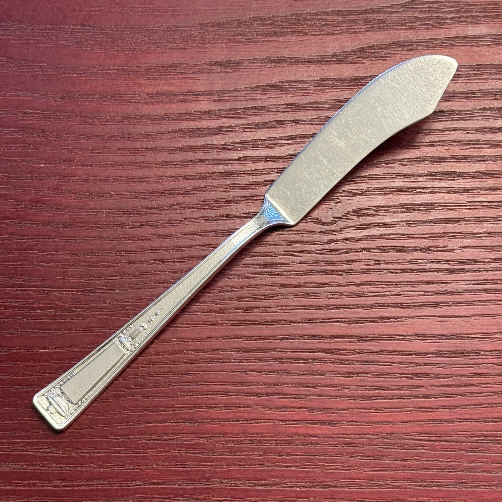 Buckingham By 1835 R. Wallace Silver 1924 Silverplate Master Butter Knife 7”