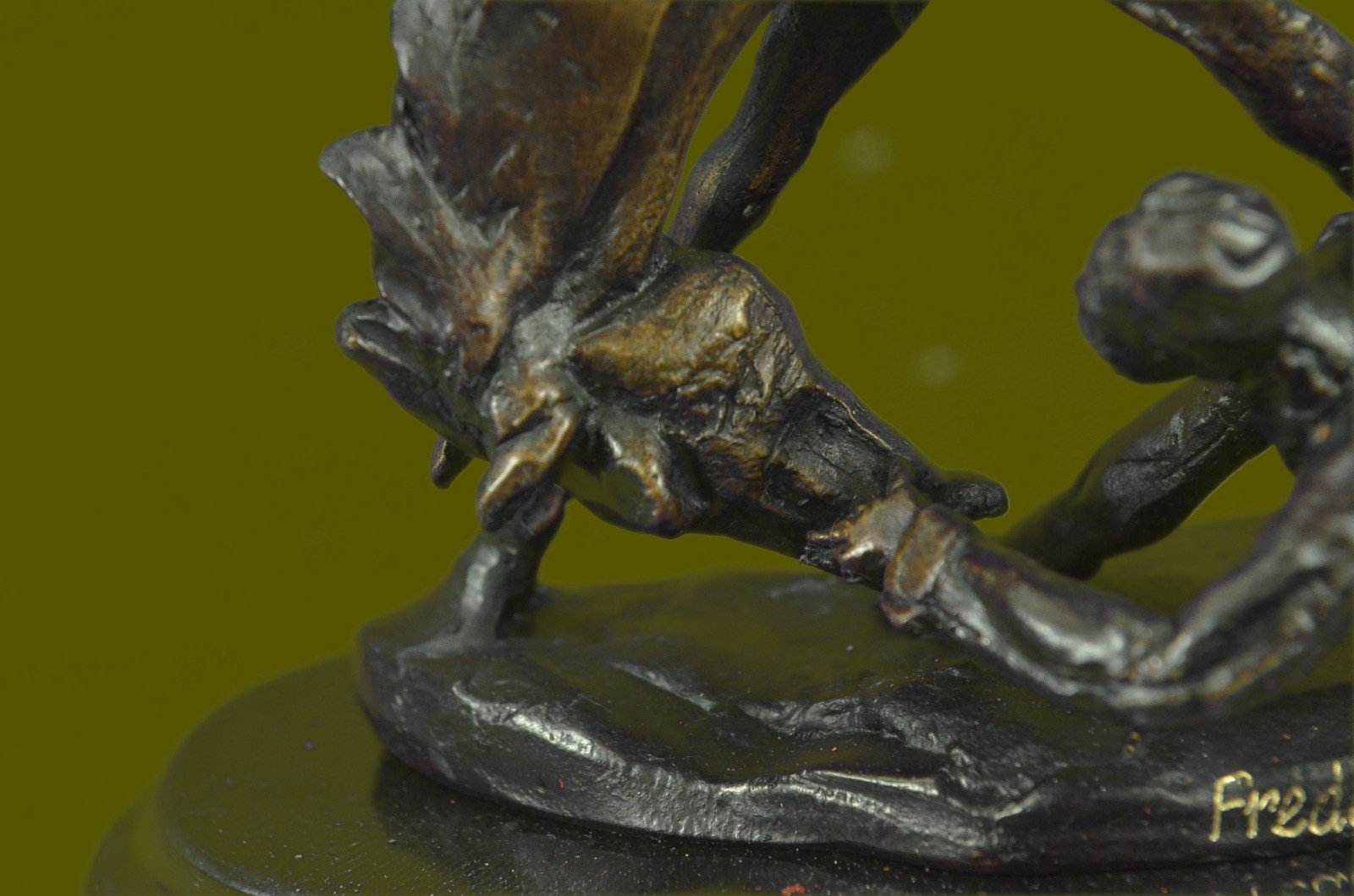 LEGENDS In BRONZE WICKED PONY by FREDERIC REMINGTON Marble Base Cowboy HORSE ART