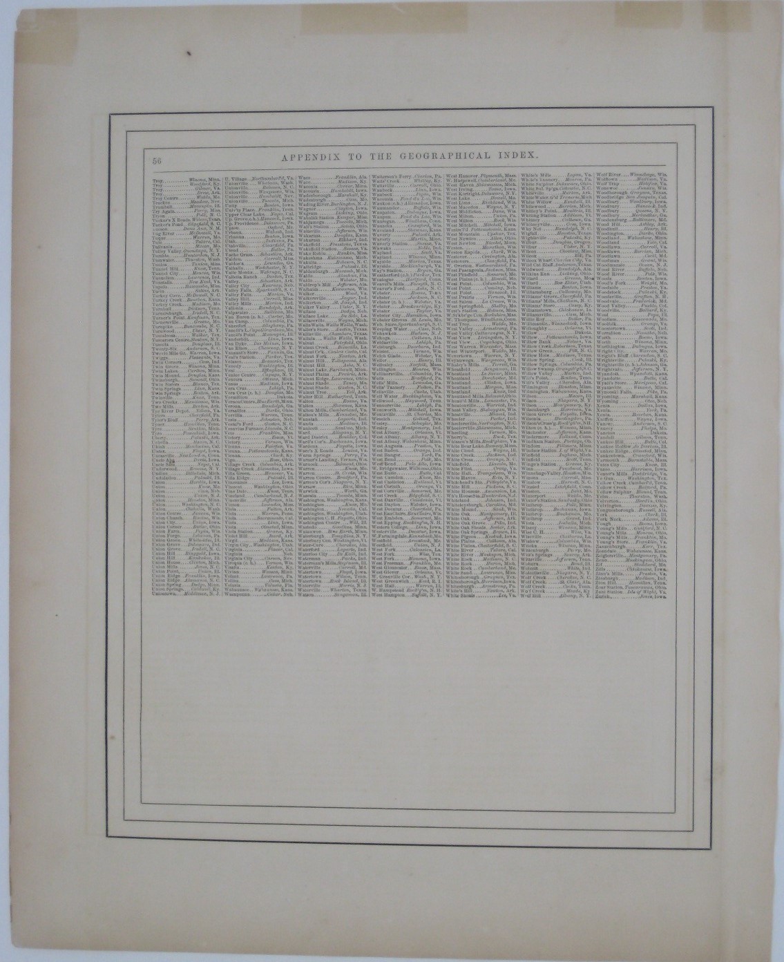 Original Color 1863 Johnson FLORIDA Map Military Trails Forts & Only 37 Counties