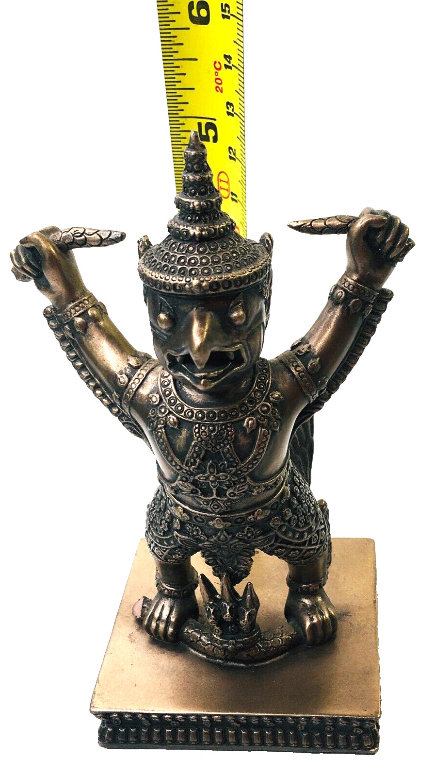 Veronese Bird Warrior Signed 2001 Conquer Snake Bronze Copper Figure 6″ READ