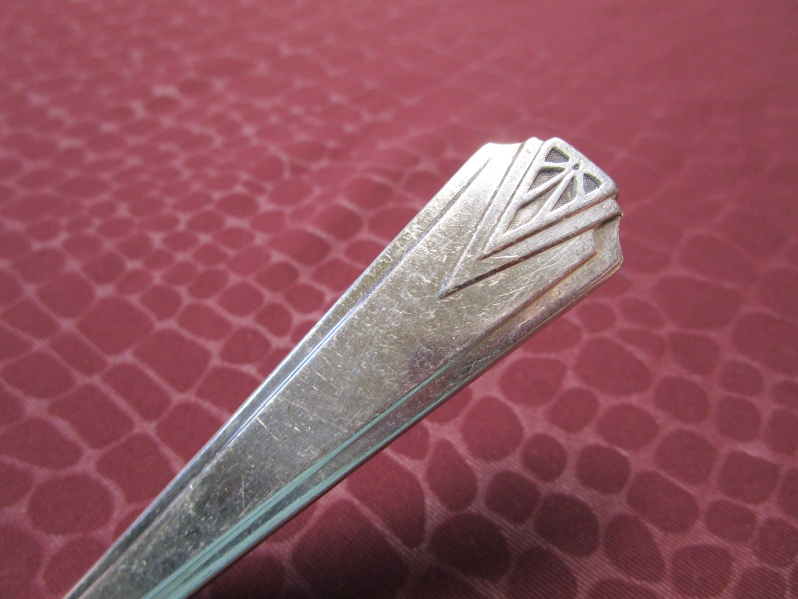 DEAUVILLE 9 Pc Lot Forks Teaspoons 1929 Art Deco Silverplate No Monograms