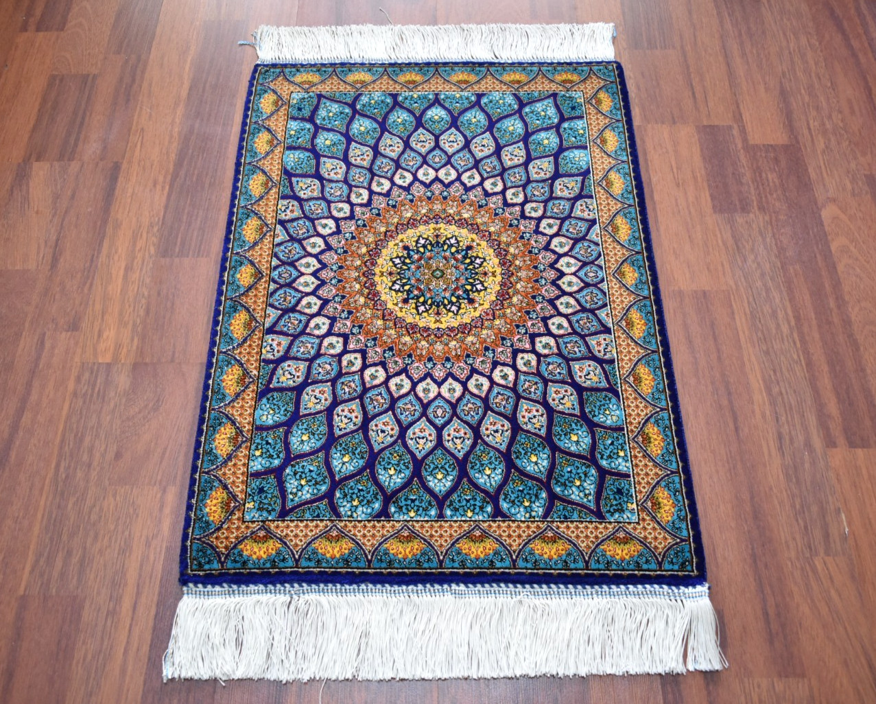 Silk Rug 100 % Bamboo Silk Rug 20” x 27” Home Decor Rug Small Bamboo Area Rug