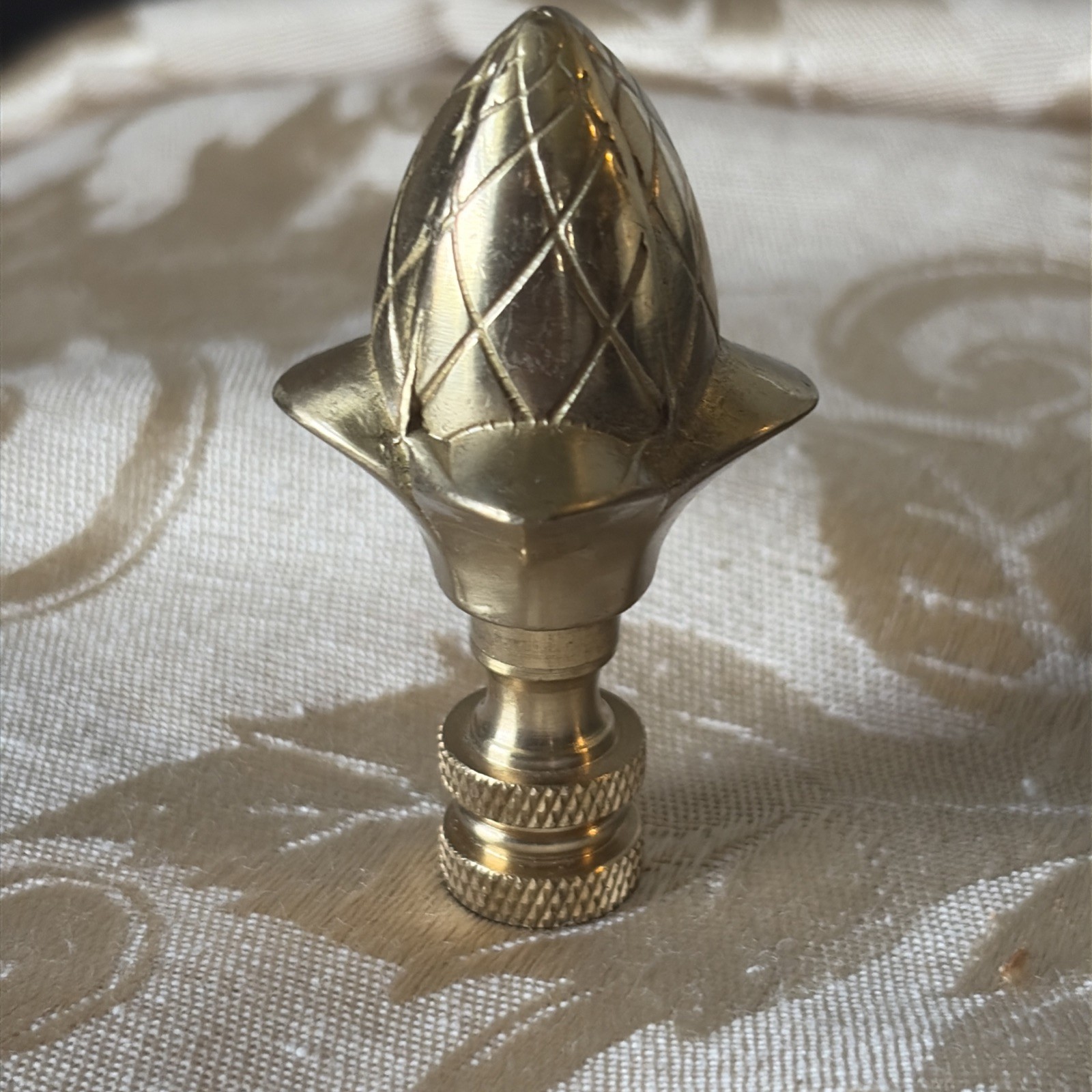 Vintage Brass Pinecone Lamp Finial Decorative Acorn Top BEAUTIFUL ONE