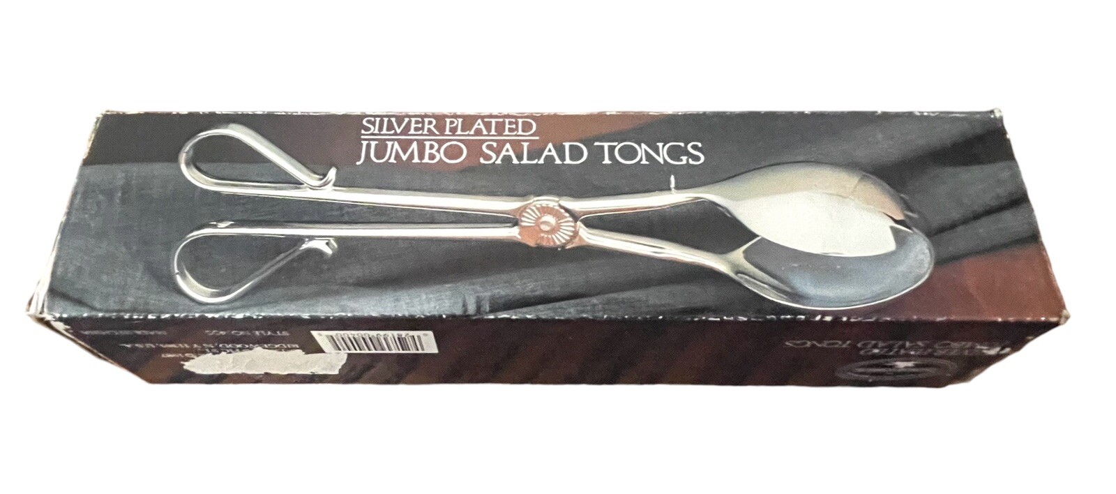 *Vintage Silver Plated Jumbo Salad Tongs Disinter Sliver 1987 Used