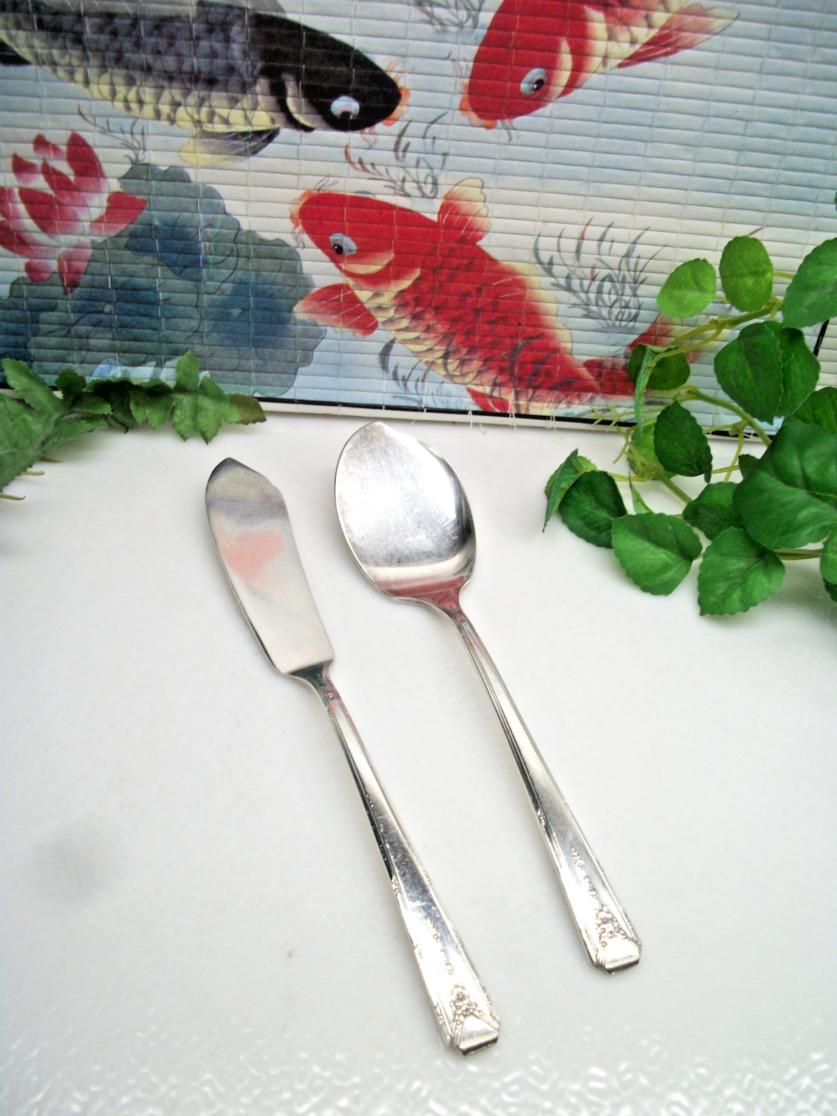 Oneida Community MILADY Silver plate Master Butter Knife & Jelly Server 1940