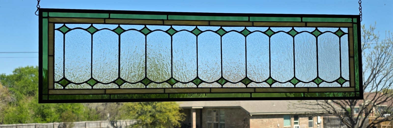 Victorian Transom Window 36″ x10″ MADE TO ORDER