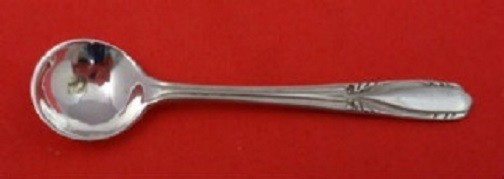 Polly Lawton By Manchester Sterling Silver Salt Spoon 2 3/8″