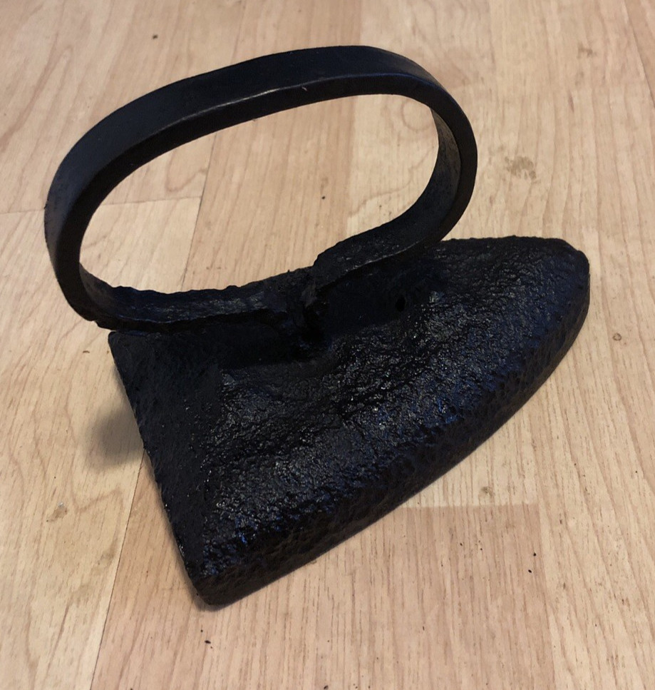 Antique Cast Iron Doorstop Primitive Sad Iron Rustic Farmhouse Decor Bacon Press
