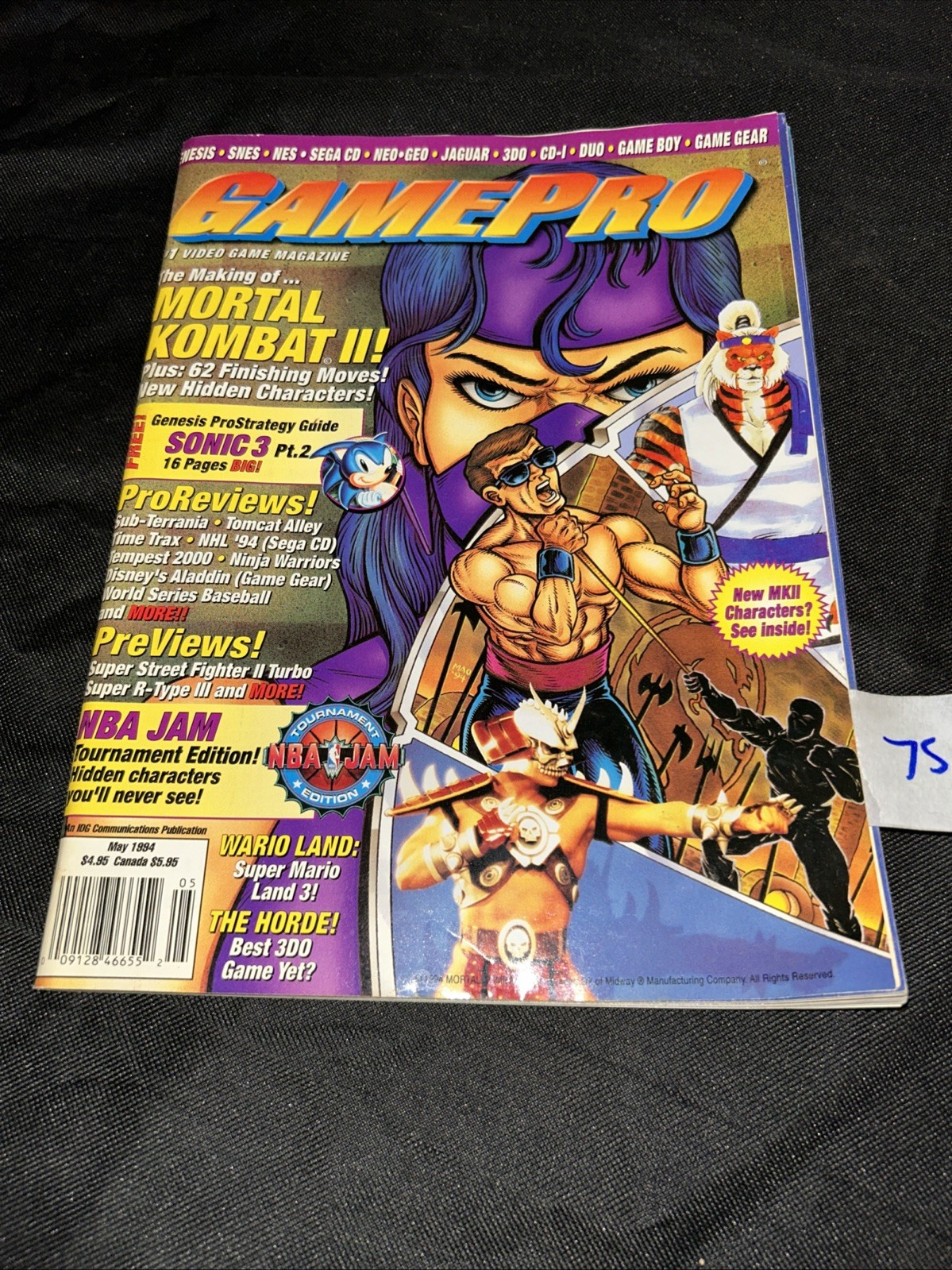 magazine gamepro may 1994 mortal kombat ii nba jam sonic the hedgehog 3 3do
