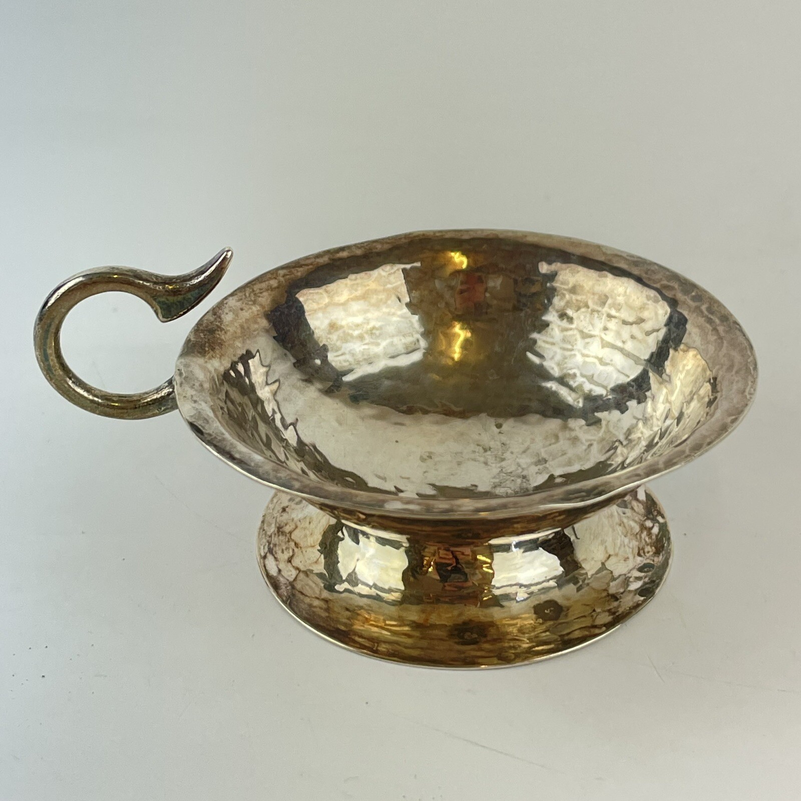Antique Arts & Crafts Solid Silver Handled Salt A E Albert Edward Jones 1908