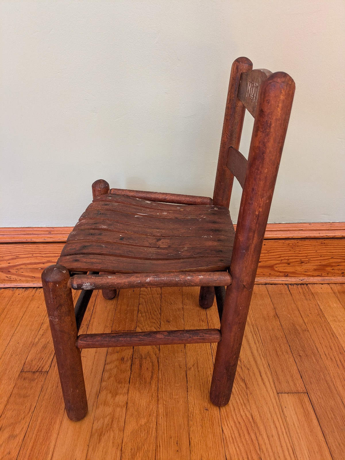 Vintage Wooden Child’s Chair 22.25″ Tall x 14.25″ Wide x 11.75″ Deep