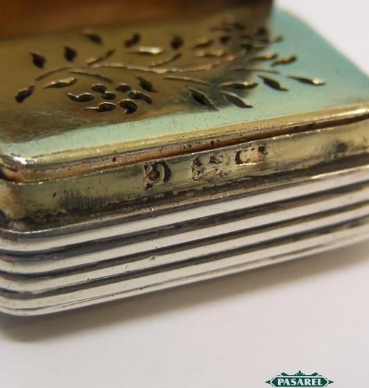 George III Sterling Silver Vinaigrette England Ca 1800