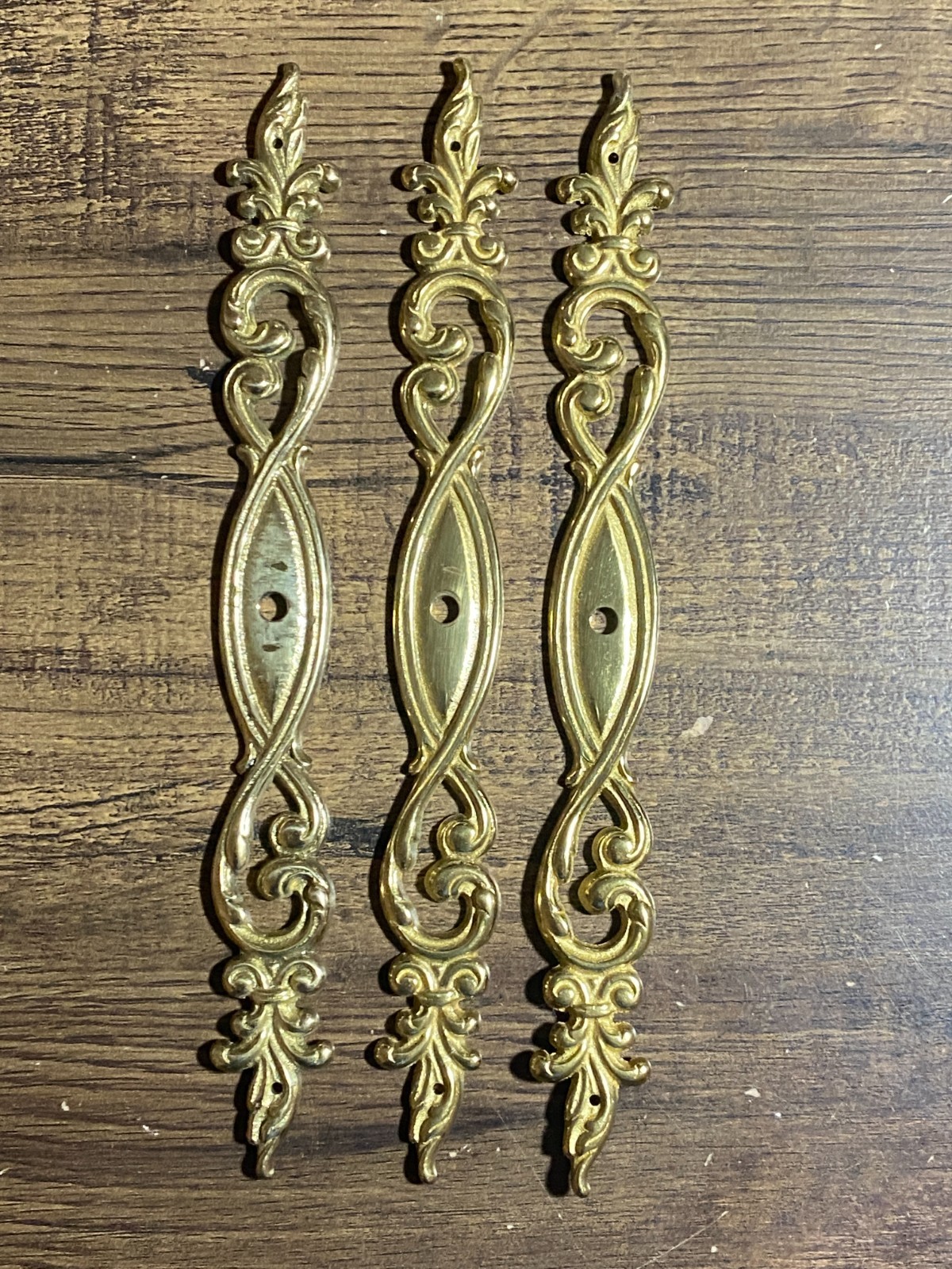 Polished Solid Brass Back Plates – Christensen Hardware 7.75″ x .75″ Lot of 3