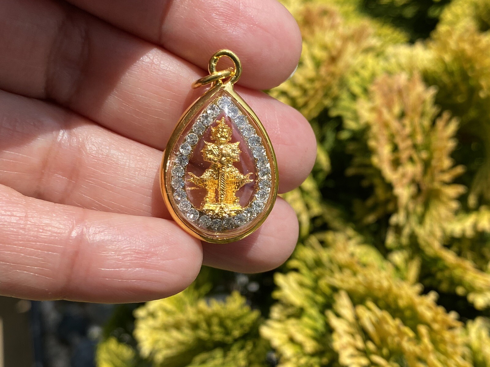 NEW Tao Wessuwan Thai Amulet Giant Guardian Buddhism ท้าวเวสสุวรรณ เบิกเนตรแล้ว