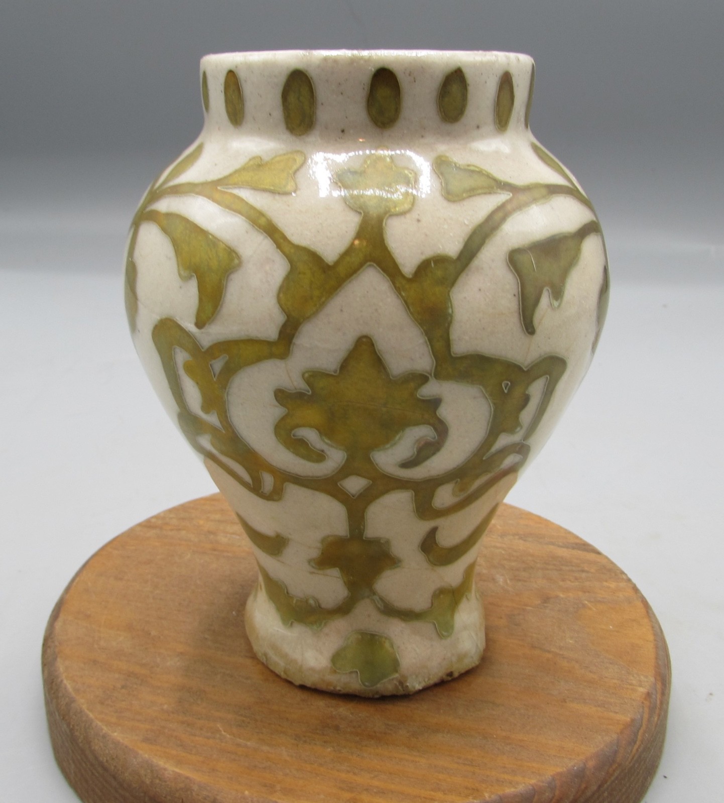 Provenance Unknown Suspect China Yellow-Glazed Vase 5 Inch Tall 2 Inch Wide @ Ba