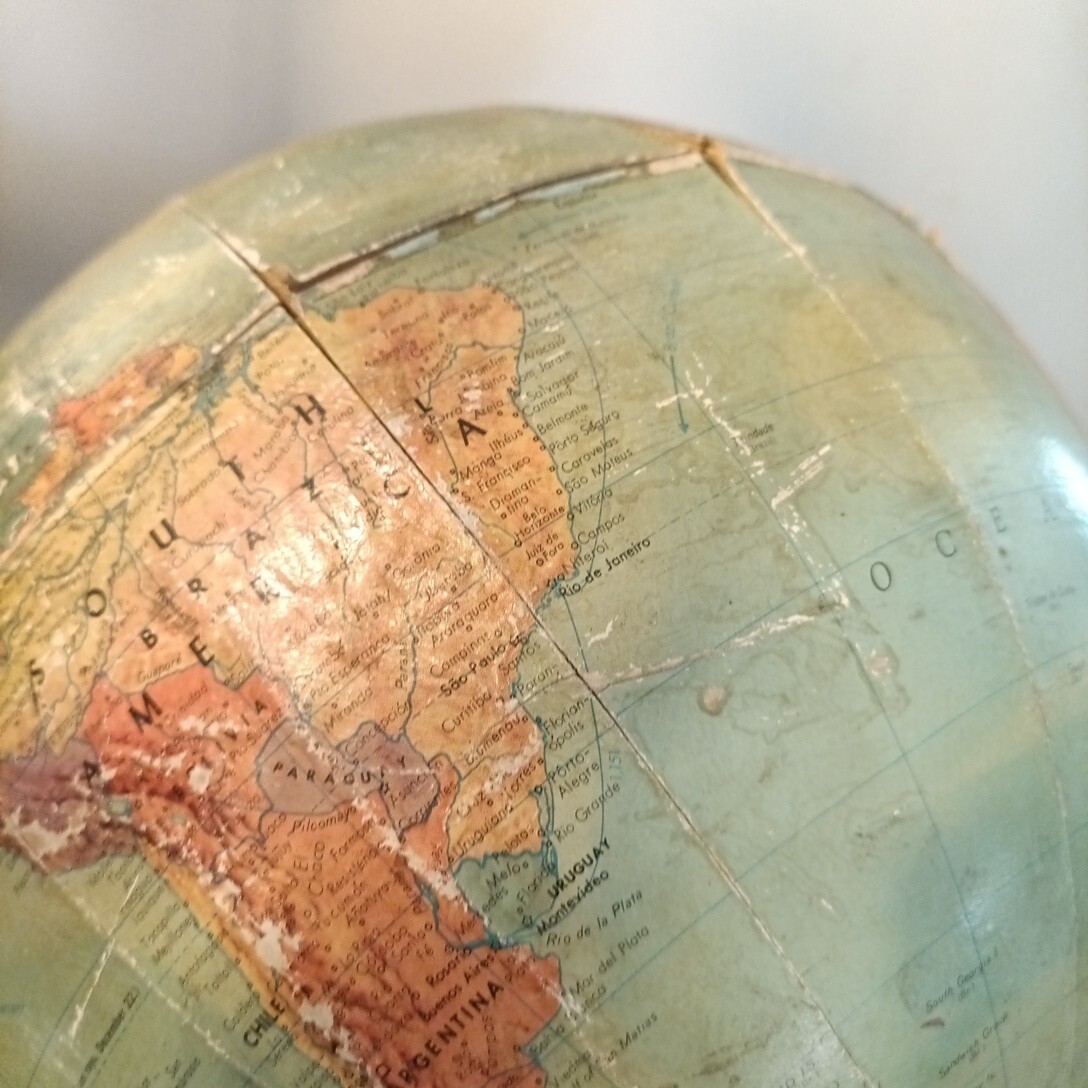 Vintage 1940s Replogle Precision Globe 12″ Table Top 1 Made In USA Rare