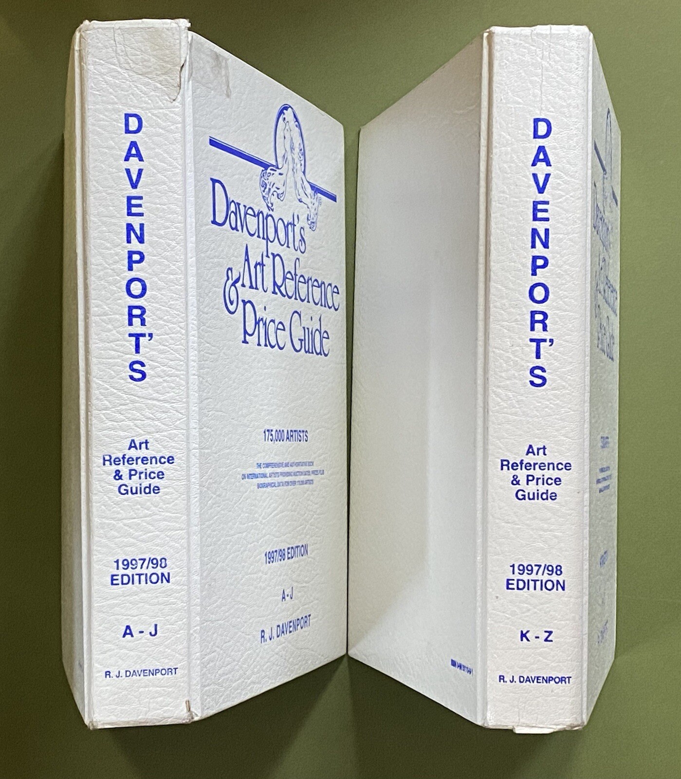 Davenport’s Art Reference & Price Guide 2 Volume Set A-J & K-Z 1997-1998 Edition